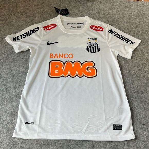Nike Other - Nike Santos Soccer Futbol Football Jersey Men's Small White